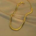 Titanium Steel Widened And Thickened Soft Snake Chain Necklace