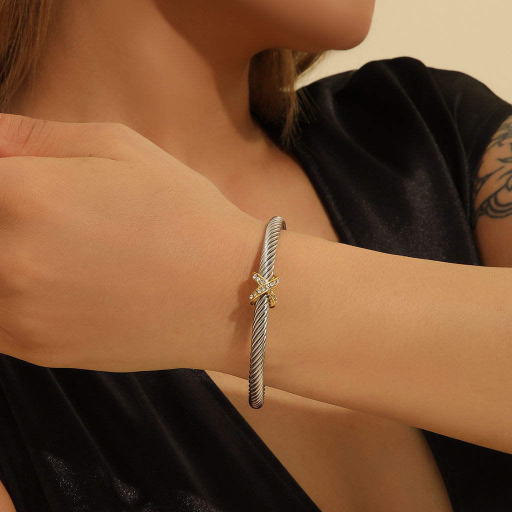 Personalized Cross Steel Bracelet