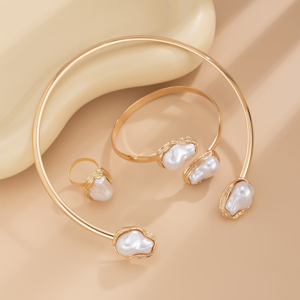 Baroque Shaped Pearl Necklace