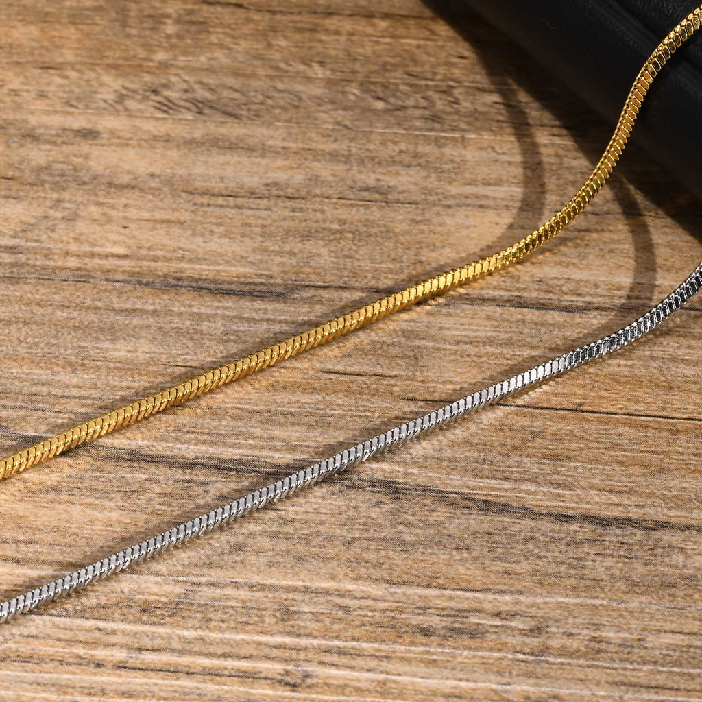 Stainless Steel Square Snake Chain Simple Thin Bracelet