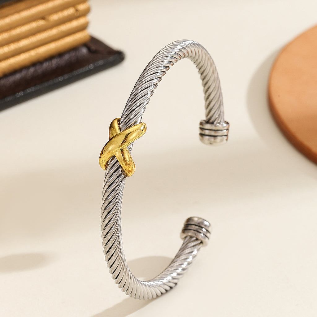 Personalized Cross Steel Bracelet