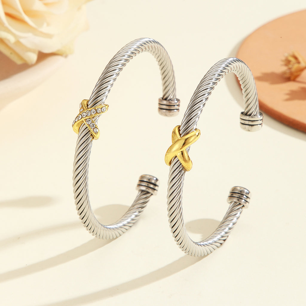 Personalized Cross Steel Bracelet