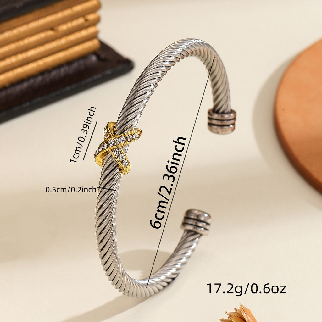 Personalized Cross Steel Bracelet