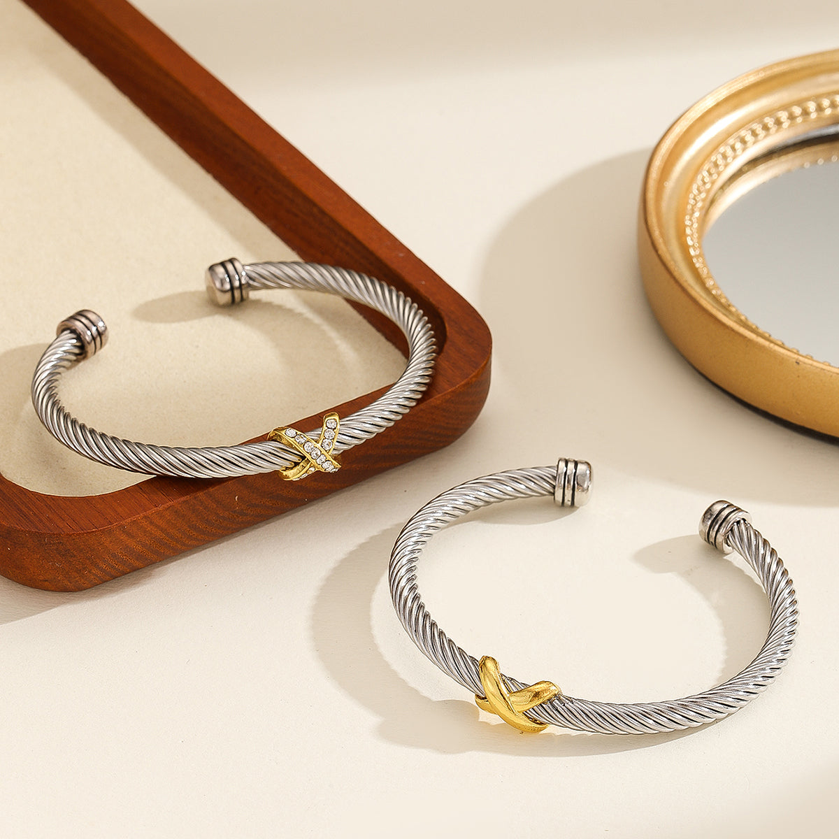 Personalized Cross Steel Bracelet