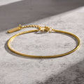 Stainless Steel Square Snake Chain Simple Thin Bracelet