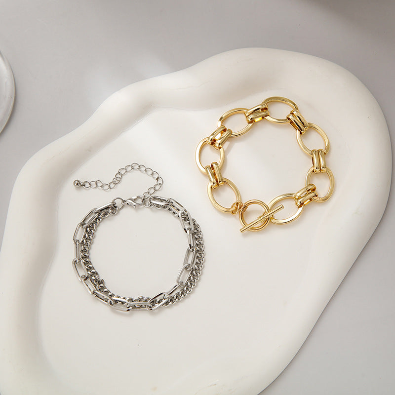 Nova Gold and Silver Bracelet Duo